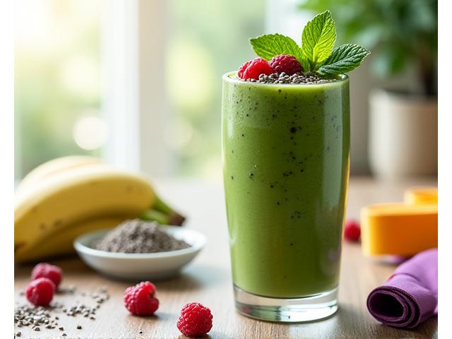 Smoothie sihat dengan protein dan superfood