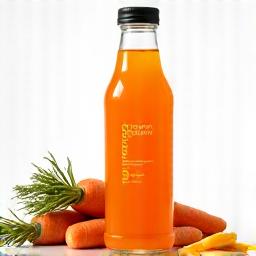 Botol jus perahan segar Carrot Ginger